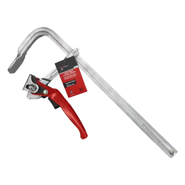 Xtrweld Clamp, F, Ratchet, 1200 PSI, 16, Steel, Chrome Plated - TCFR161200SD