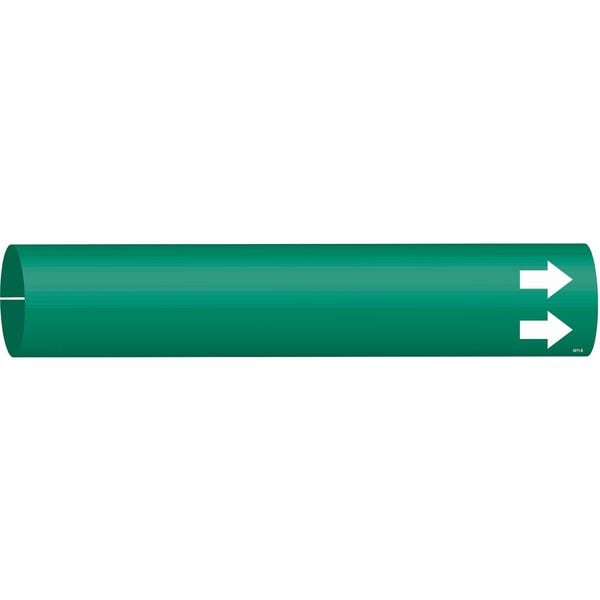 Brady Pipe Marker, (Blank), Grn, 1-1/2 to2-3/8 In, 4011-B - 4011-B