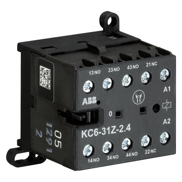 Abb KC6-31Z-01, RELÉ DE CONTROL, 3NA-1NC, 24VDC, Paquete de 10 - KC6-31Z-01