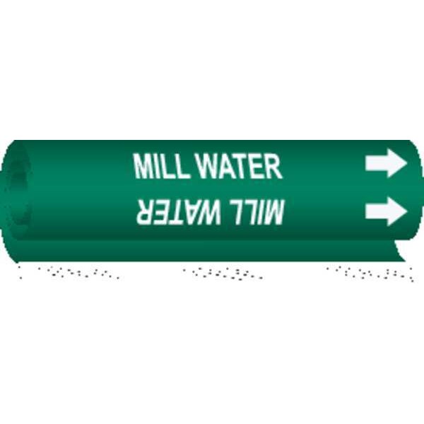 Brady Pipe Markr, Mill Water, Gn, 1-1/2to2-3/8 In - 5725-I