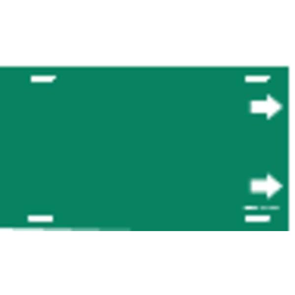 Brady Pipe Marker, (Blank), Green, 10 to 15 In - 4011-H