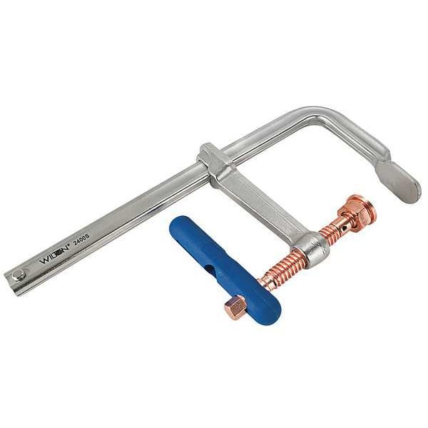 Wilton 20 in Bar Clamp, Copper-Plated Steel Handle and 5 1/2 in Throat Depth - 2400S-20C