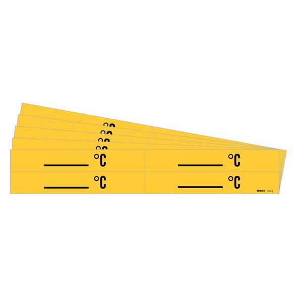 Brady Pipe Marker, Adhesive, Black, C, PK5, 7307-4-PK - 7307-4-PK