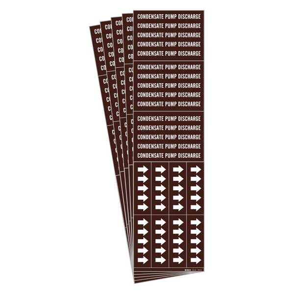 Brady Pipe Marker, PK5, 7347-3C-PK - 7347-3C-PK