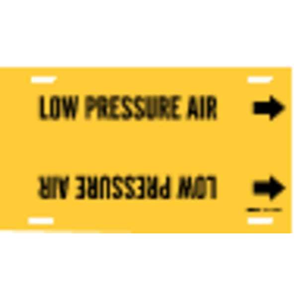 Brady Pipe Marker, Low Pressure Air, 8to9-7/8 In - 4090-G