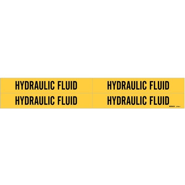 Brady Pipe Markr, Hydraulic Fluid, 3/4to2-3/8 In - 8789-4