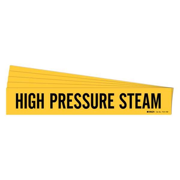Brady Pipe Marker, High Pressure Steam, PK5, 7141-1HV-PK - 7141-1HV-PK