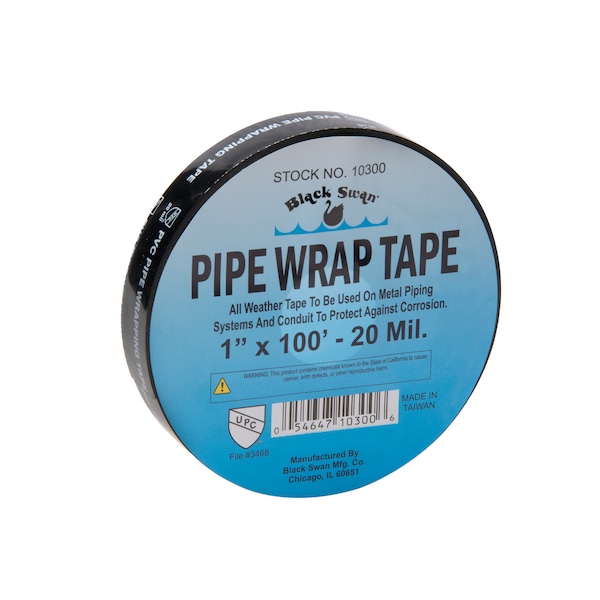 Black Swan Pipe Wrap Tape, 1" X 100Ft, 20 Mil - 10300