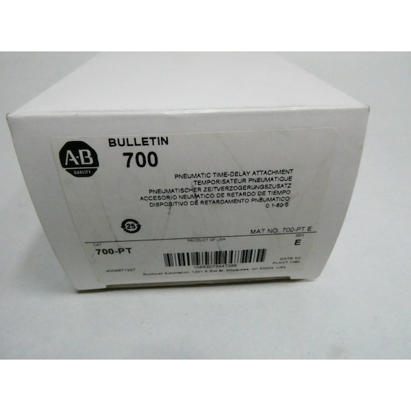 UNIDAD DE RETARDO DE TIEMPO NEUMÁTICA DE Allen Bradley - PIEZAS Y ACCESORIOS DE RELÉ