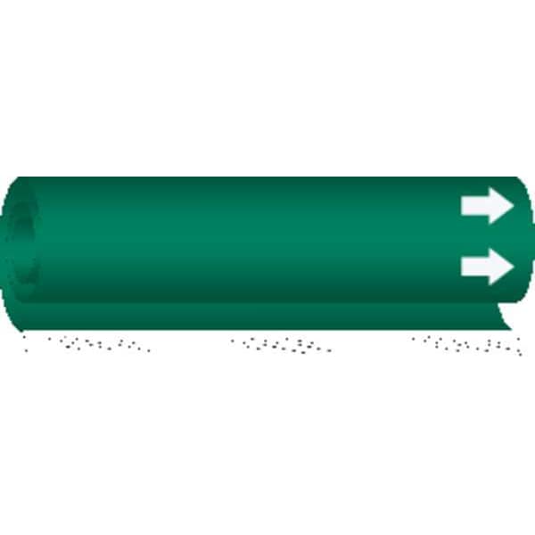 Brady Pipe Marker, (Blank), Grn, 1-1/2 to2-3/8 In, 5601-I - 5601-I