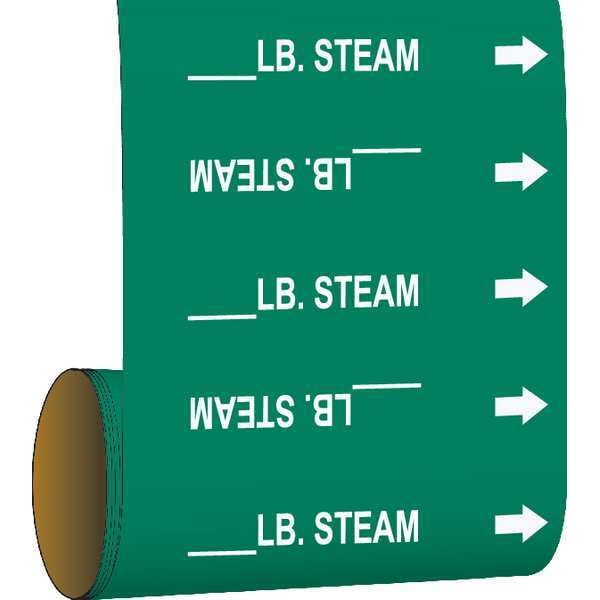 Brady Pipe Marker, 30 ft. H x 8in. W, Vinyl, 109926 - 109926