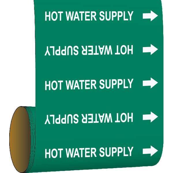 Brady Pipe Marker, 30 ft. H x 8in. W, Vinyl, 109273 - 109273