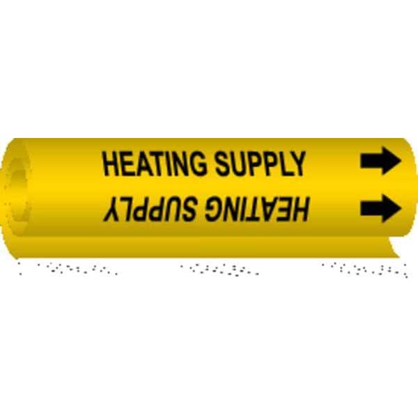 Brady Pipe Mrkr, Heating Supply, 2-1/2to7-7/8 In, 5701-II - 5701-II
