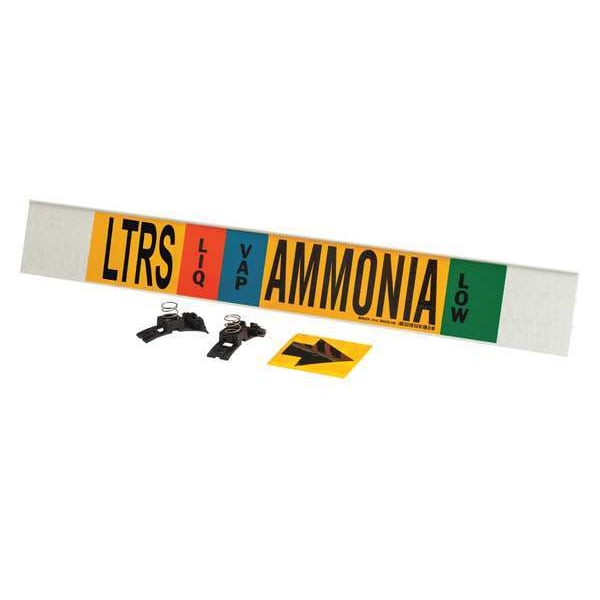 Brady Ammonia Pipe Marker, LTRS, 8In and Above, 59934 - 59934
