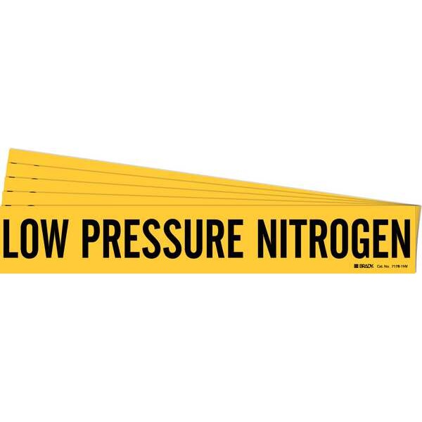Brady Pipe Marker, Low Pressure Nitrogen, PK5, 7178-1HV-PK - 7178-1HV-PK