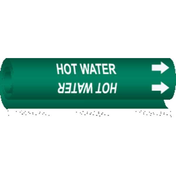 Brady Pipe Marker, Hot Water, 5830-II - 5830-II