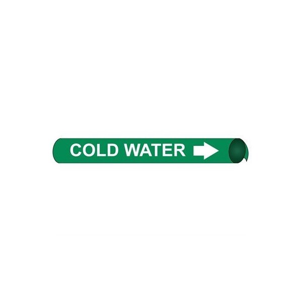 Nmc Pipemarker Strap-On, Cold Water W/G, Fit, F4019 - F4019