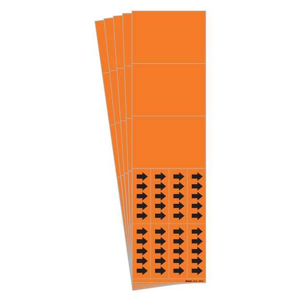Brady Pipe Marker, Self-Sticking Vinyl, PK5, 7023-3C-PK - 7023-3C-PK