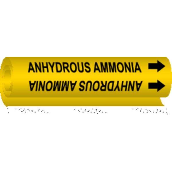 Brady Pipe Mrkr, Anhydrous Ammonia, 1-1/2to2-3/8 - 5631-I