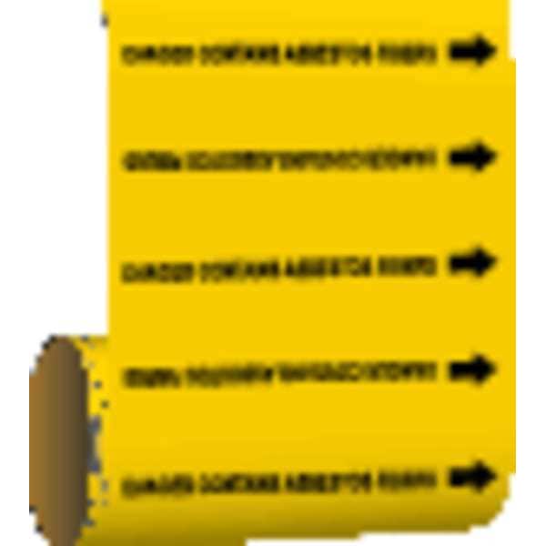 Brady Pipe Mkr, Danger Contains Asbestos Fibers, 41595 - 41595
