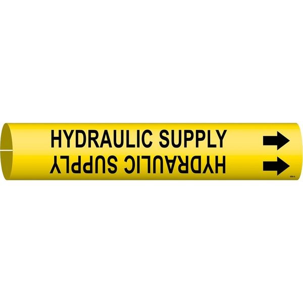 Brady Pipe Mrkr, Hydraulic Supply, 3/4to1-3/8 In - 4084-A