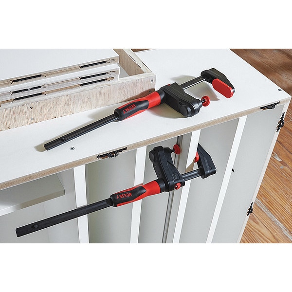 Bessey Bar Clamp, Plastic Handle and 2 3/8 in Throat Depth - GK45
