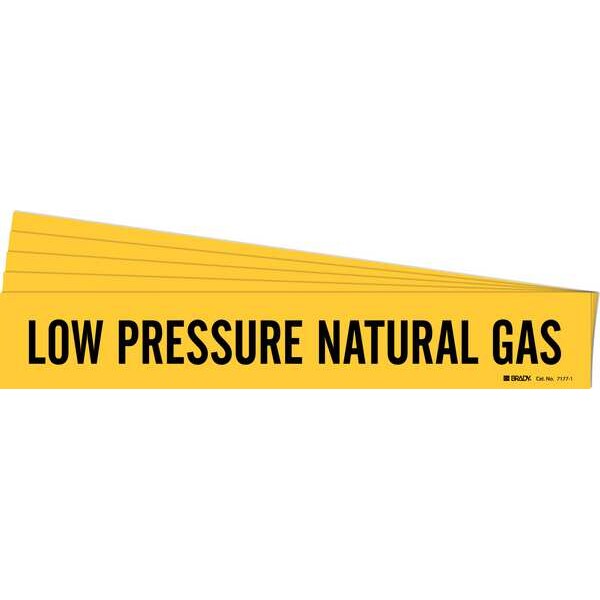 Brady Pipe Marker, Low Pressure Natural Gas, PK5, 7177-1-PK - 7177-1-PK