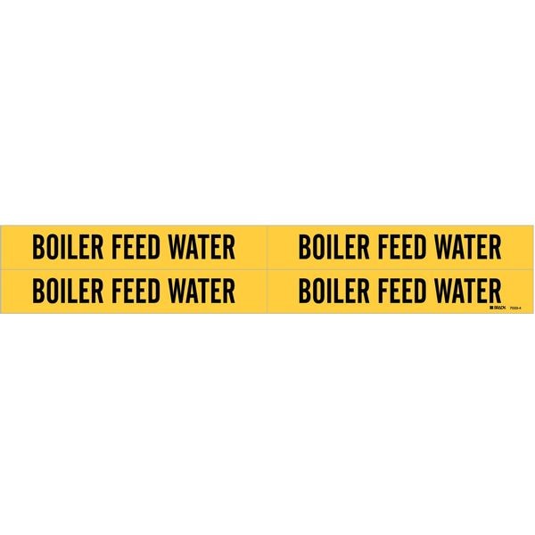 Brady Pipe Mrkr, Boiler Feed Water, 3/4to2-3/8In, 7033-4 - 7033-4