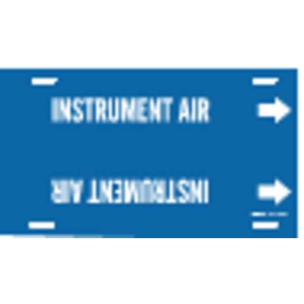 Brady Pipe Markr, Instrument Air, Bl, 6to7-7/8 In - 4089-F