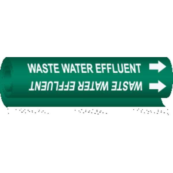 Brady Pipe Marker, Waste Water Effluent, 5857-I - 5857-I