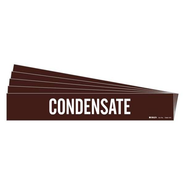 Brady Pipe Marker, PK5, 7348-1HV-PK - 7348-1HV-PK