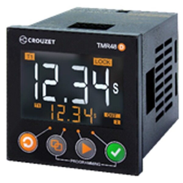 Temporizador digital Crouzet TMR48D - Multifunción F - 8 pines - 1X10A - 24...240VCA/VCC - MDF1R10MV2