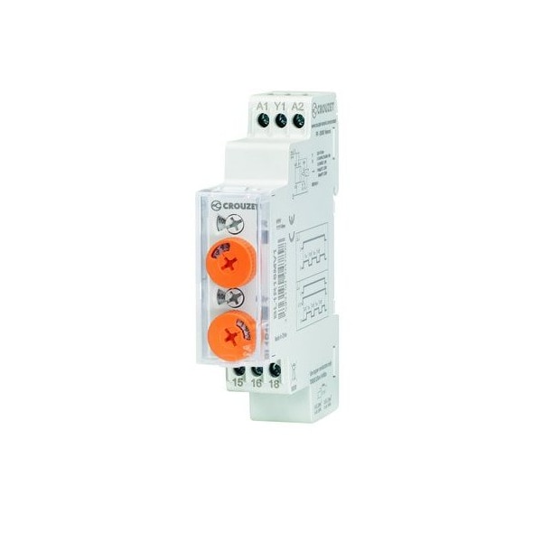 Temporizador Crouzet BL1R Syr-Line Montaje en Riel DIN 17.5 MM - 1 Relé 16A - BL1R16MV1