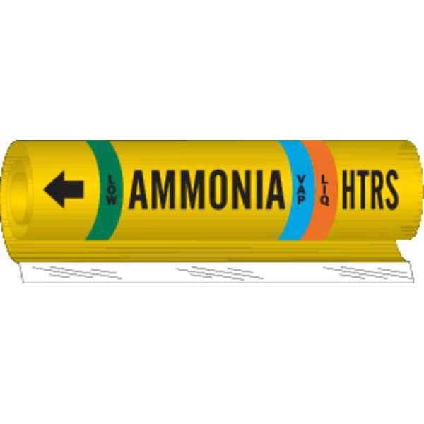 Brady Pipe Marker, HTRS Amonia, 2-1/2-7-7/8 - 57990