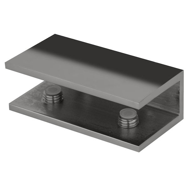 Cr Laurence Polished Chrome No-Drill Clamp for 1/2-in Glass - NDC12CH
