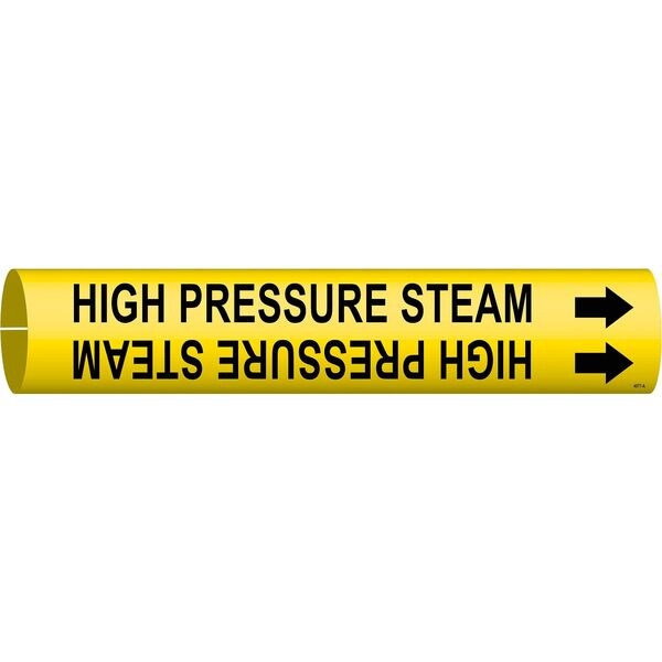 Brady Pipe Mrkr, High Pressure Steam, 3/4to1-3/8, 4077-A - 4077-A