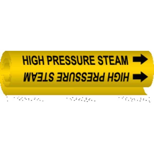 Brady Pipe Mrkr, High Pressure Steam, 1/2to1-3/8 - 5706-O