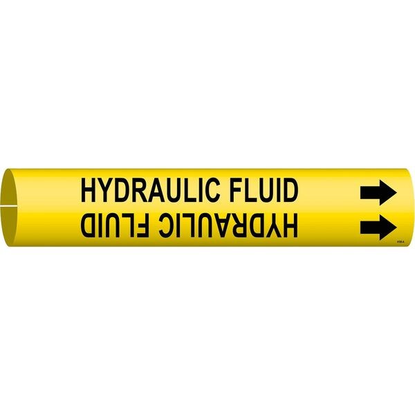 Brady Pipe Markr, Hydraulic Fluid, 3/4to1-3/8 In - 4198-A
