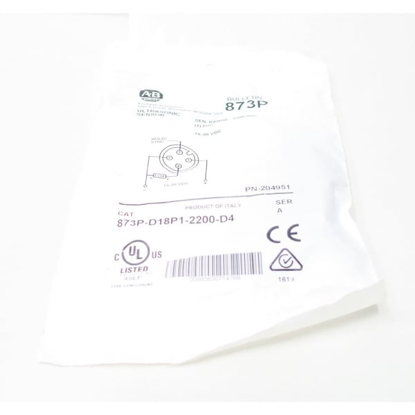 SENSOR DE PROXIMIDAD DE 15-30V-DC Allen Bradley - 873P-D18P1-2200-D4