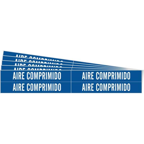 Brady Pipe Marker, White, Aire Comprimido, PK5, 83456-PK - 83456-PK