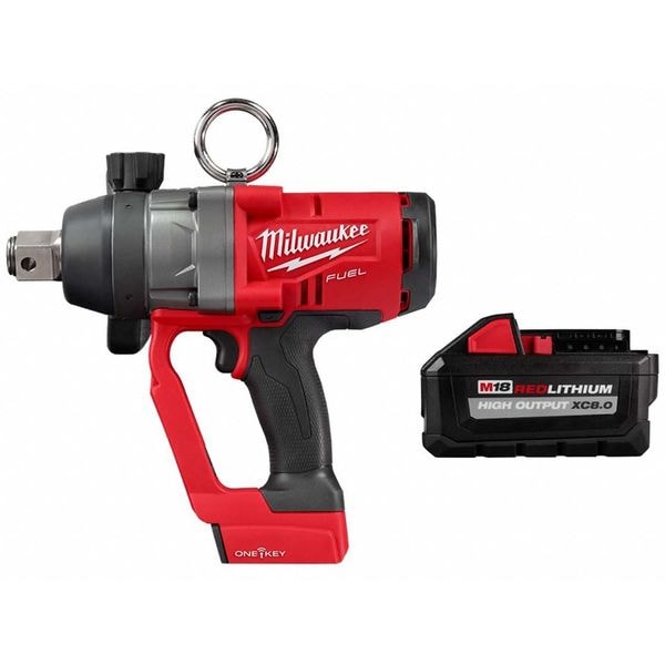 Milwaukee Tool Impact Wrench and Battery, Friction Ring - 2867-20, 48-11-1880