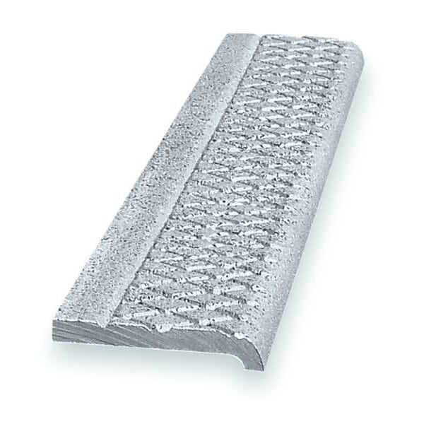 Wooster Products Stair Nosing, Silver, 60in W, Cast Aluminum - AG101.3-5