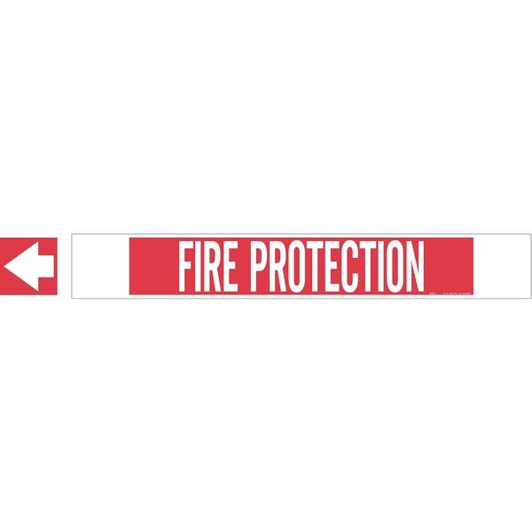 Brady Pipe Markr, Fire Protection, R, 8 In orGrtr - 5688-HPHV