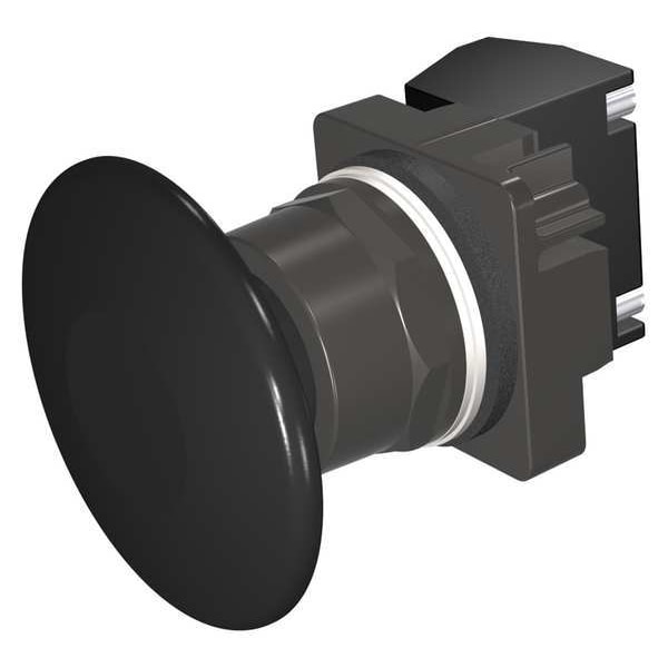 Botón pulsador no iluminado Siemens, 30 mm, 1NA/1NC, negro - 52BM9V1A