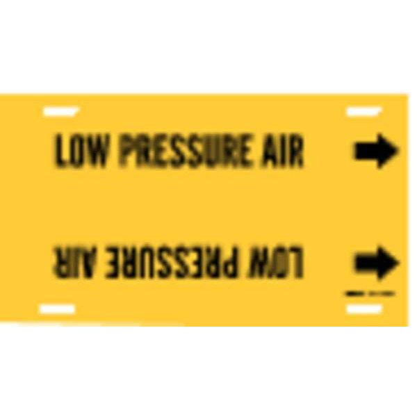 Brady Pipe Marker, Low Pressure Air, Y, 10to15 In - 4090-H