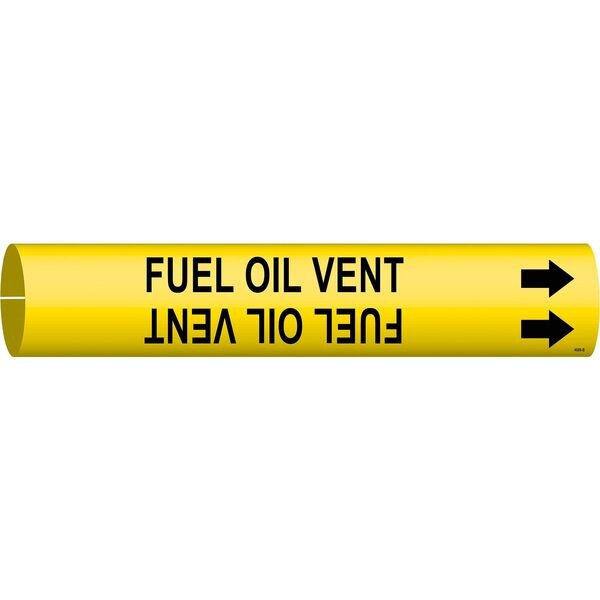 Brady Pipe Markr, Fuel Oil Vent, 1-1/2to2-3/8 In - 4066-B