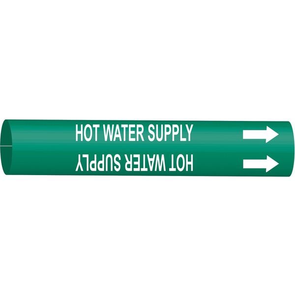 Brady Pipe Markr, Hot Water SupplGn, 8to9-7/8 In - 4338-G