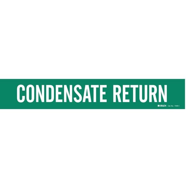 Brady Pipe Mrkr, Condensate Return, 2-1/2to7-7/8, 7349-1 - 7349-1
