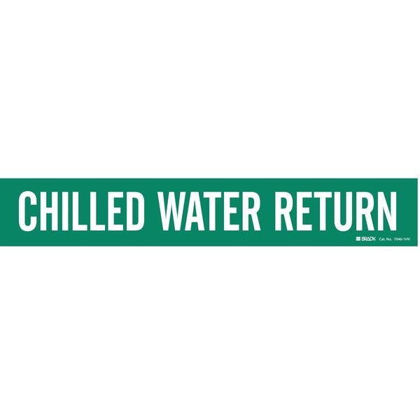 Brady Pipe Mkr, Chilled Water Return, 8In orGrtr, 7046-1HV - 7046-1HV