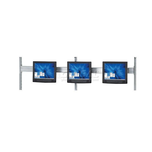 Global Industrial Flat Panel Monitor Track For 72in LAN Station - 607308